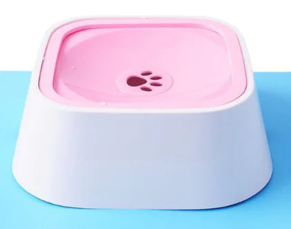 Dog Drinking Water Bowl Floating Non-Wetting Mouth Cat Bowl without Spill Drinking Water Dispenser Plastic Anti-Over Dog Bowl