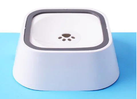 Dog Drinking Water Bowl Floating Non-Wetting Mouth Cat Bowl without Spill Drinking Water Dispenser Plastic Anti-Over Dog Bowl